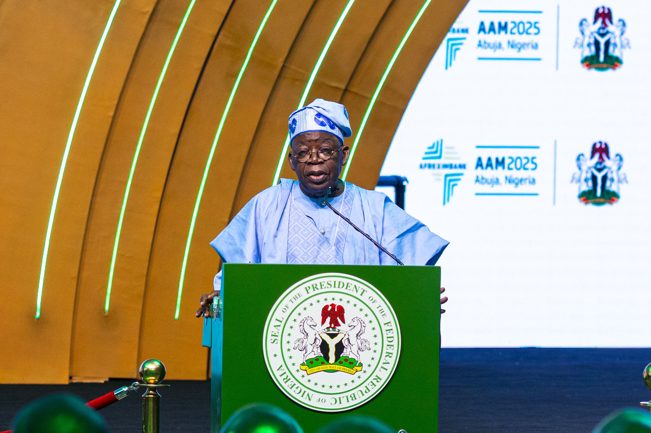 President Bola Tinubu speaking at Afreximbank’s 32nd Annual Meeting in Abuja