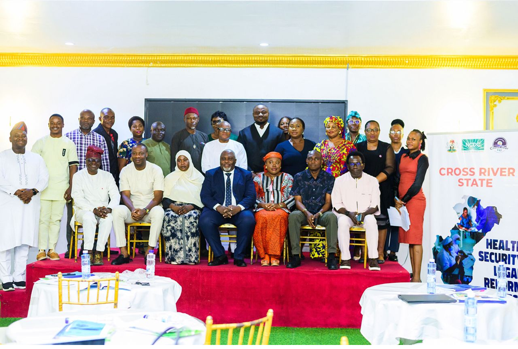 Stakeholders during the validation meeting of the Public Health Legal Assessment Report in Cross River State, Nigeria.