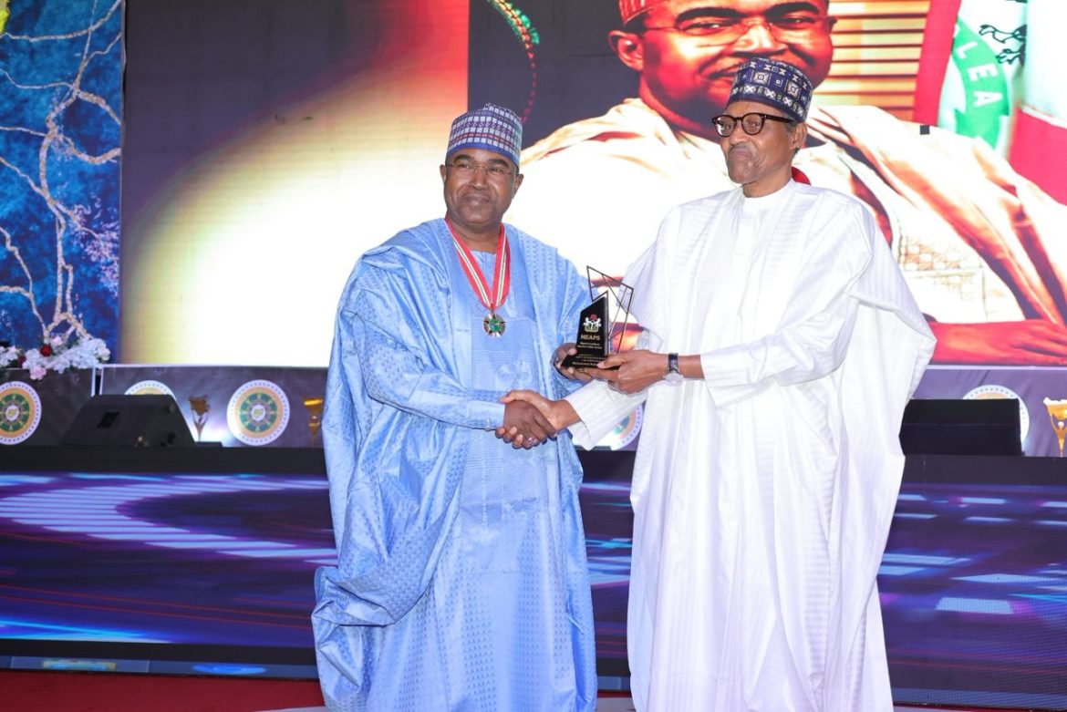 NDLEA Chairman Buba Marwa offering condolences on the death of former President Muhammadu Buhari