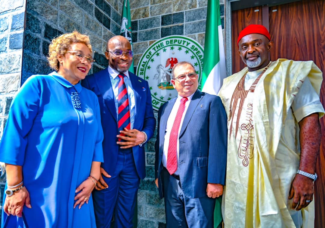 Deputy Speaker Benjamin Okezie Kalu addressing contractors during a budget appraisal meeting in Abuja, stressing accountability in N2.4 trillion federal payments.