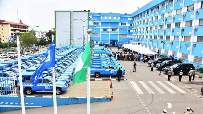 FRSC Corps Marshal Shehu Mohammed speaks during the launch of the 2025 Ember Months Road Safety Campaign and unveiling of the new contactless biometric driver’s licence system in Abuja.
