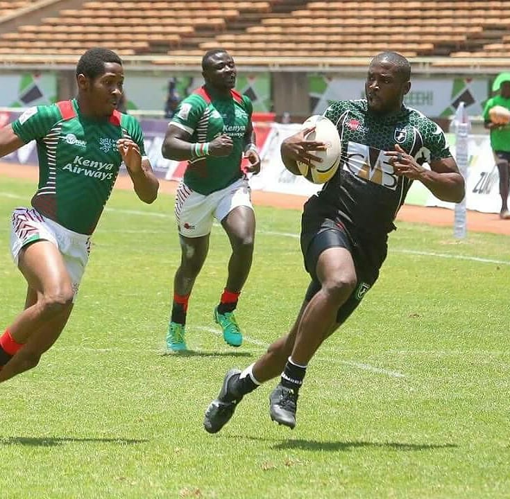 Rugby players from leading Nigerian clubs and state-backed teams competing at the 2026 Atlantic Rugby Sevens in Lagos at Rugby School Nigeria, Eko Atlantic.