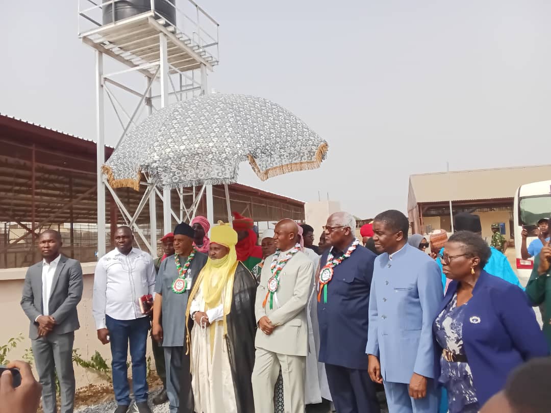 Prof John Kennedy Opara at the commissioning of CSS Integrated Farms’ egg hatchery and soap factory in Nasarawa State, aimed at boosting food security and youth employment in Nigeria.