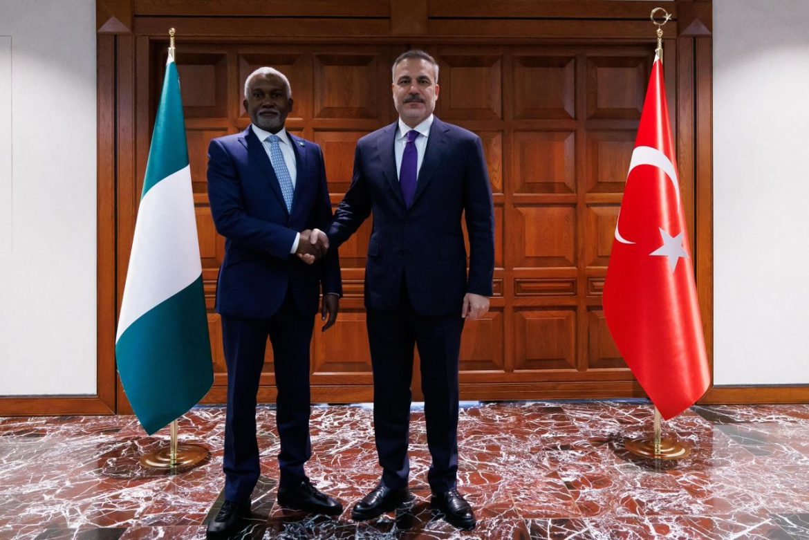 Nigeria’s Foreign Affairs Minister Yusuf Maitama Tuggar in talks with Turkish Foreign Minister Hakan Fidan in Ankara