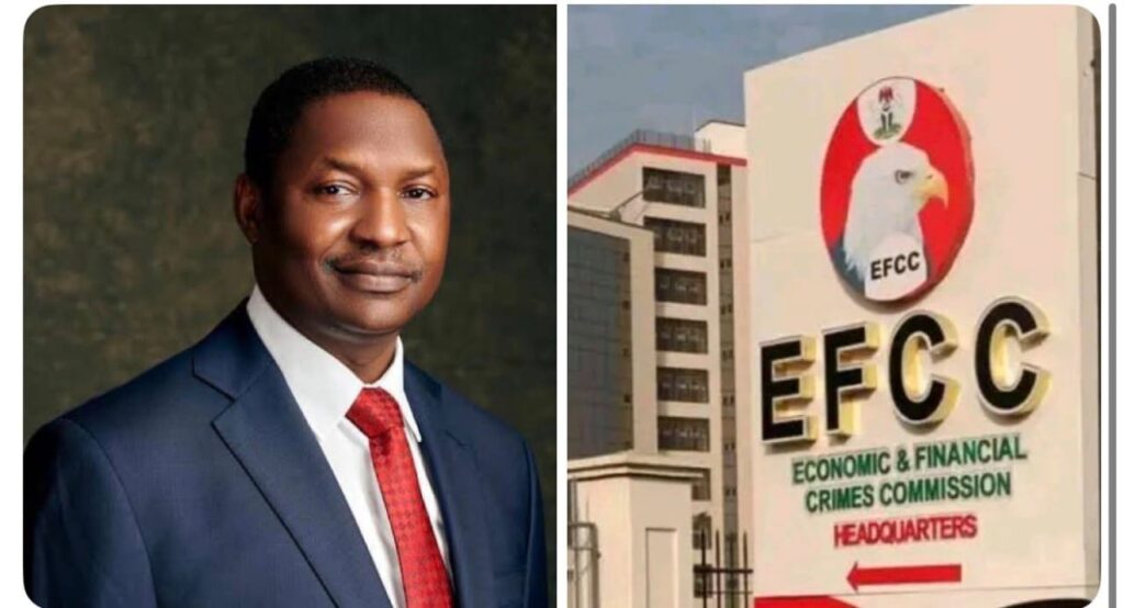Abubakar Malami appearing in court in Abuja as he challenges EFCC interim forfeiture order on properties linked to him