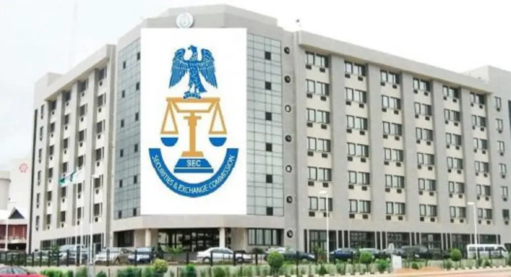 Nigeria SEC headquarters representing enforcement action to freeze assets linked to terrorism financing in the capital market