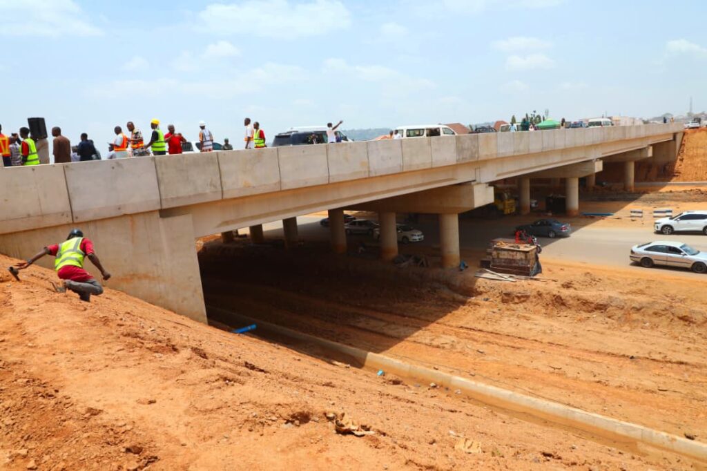 ongoing construction in Abuja inspescted by the honourable minister of FCT Nyesome wike