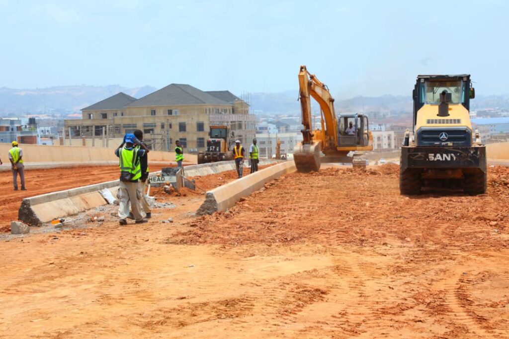 Ongoing construction at wuse, Abuja following the inspection of the honourable minister of fct Nyesome wike