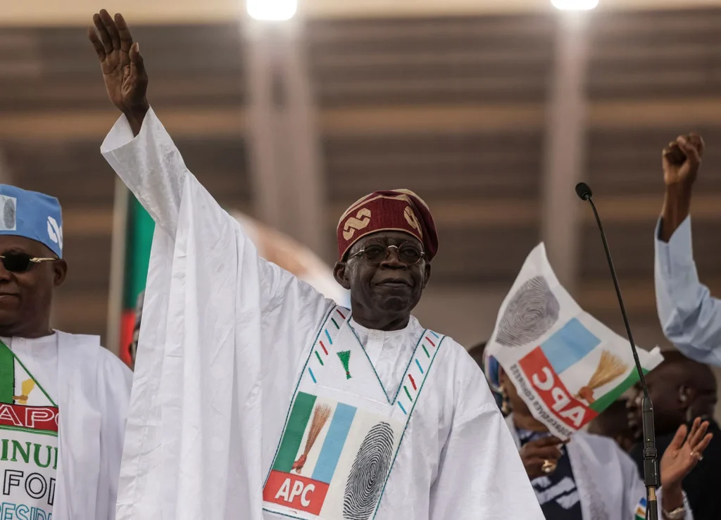 President Bola Tinubu addresses supporters in Abuja while speaking on his administration’s commitment to improving national security.
