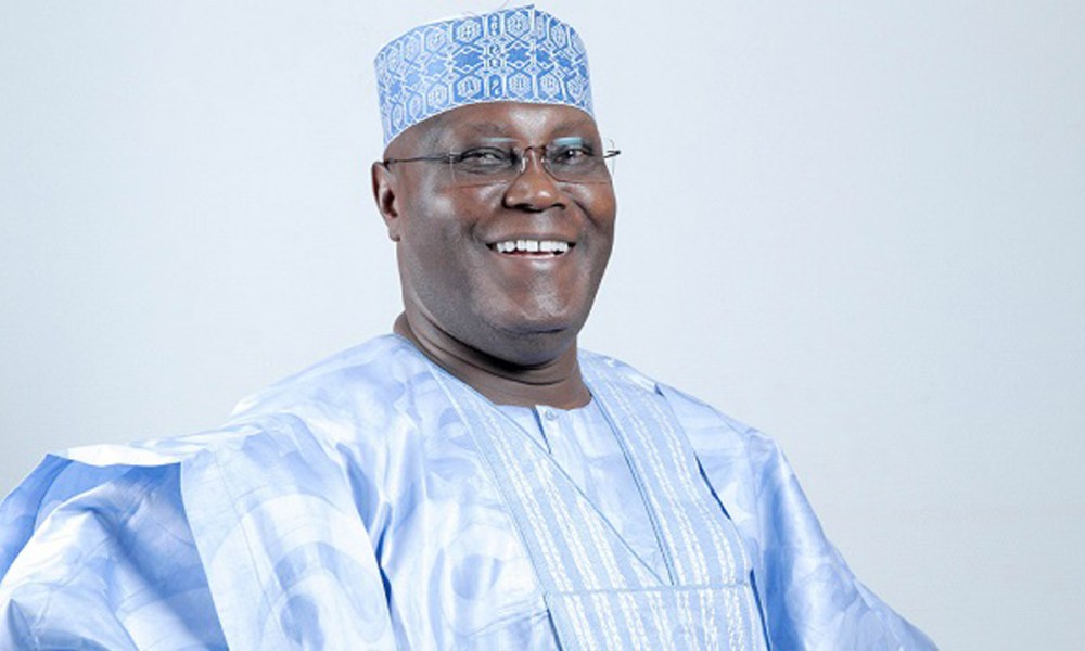 Former Vice President Atiku Abubakar speaking during a public event while reacting to the Ogbomoso school abduction and killings in Katsina State
