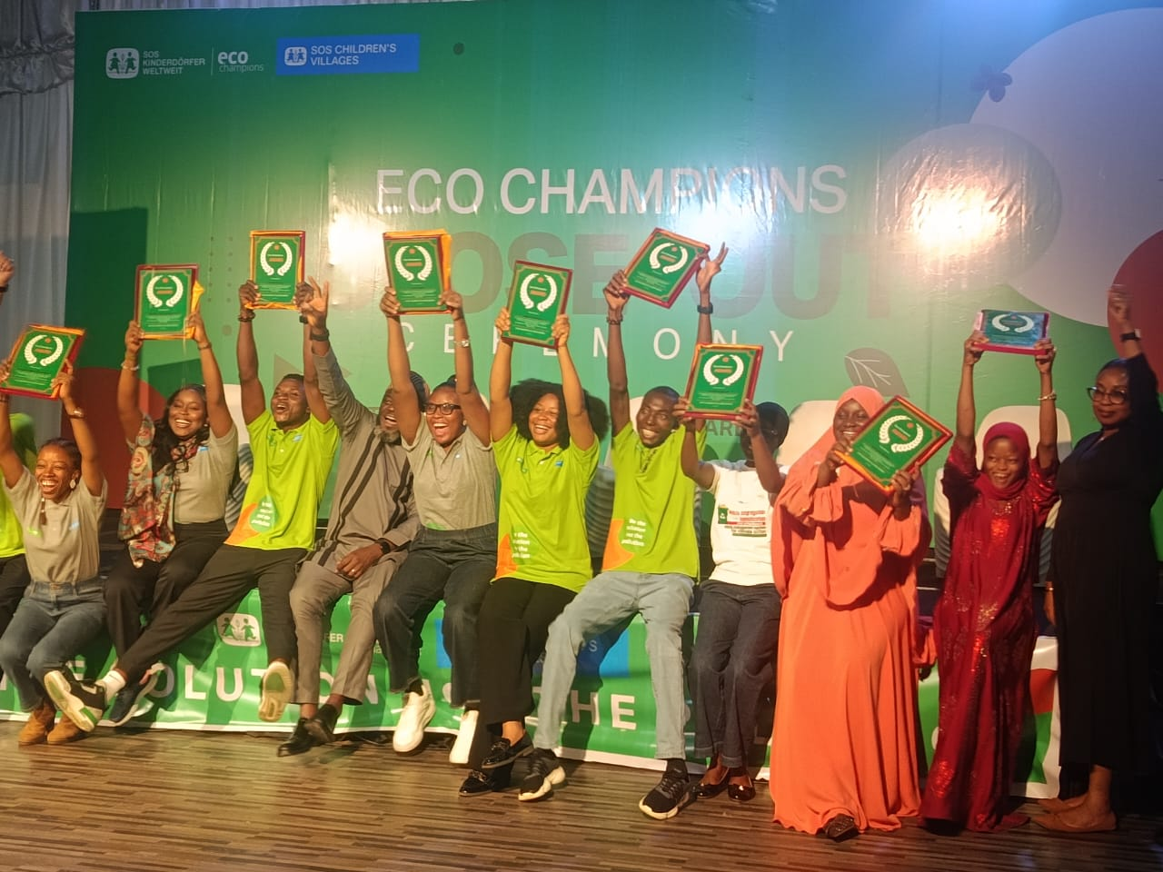 Stakeholders and youth participants at the launch of Phase Two of the Eco-Champions Climate Initiative organised by SOS Children’s Villages Nigeria.