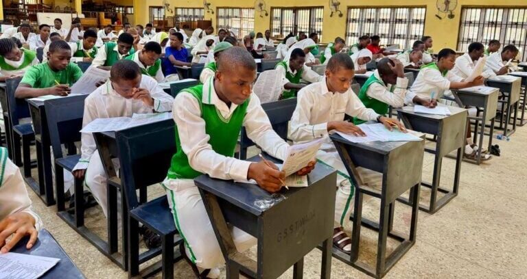 Secondary school students in Nigeria undergoing mandatory drug screening as part of a new Federal Government policy announced by the National Orientation Agency (NOA) to curb substance abuse.