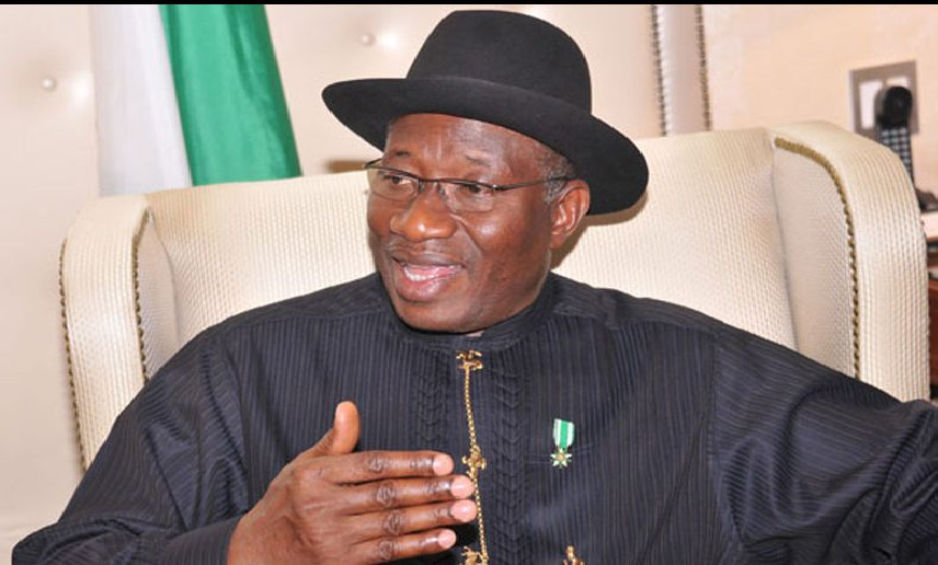 Former President Goodluck Jonathan speaking at the Sweet Crude Dialogue in Yenagoa, Bayelsa State