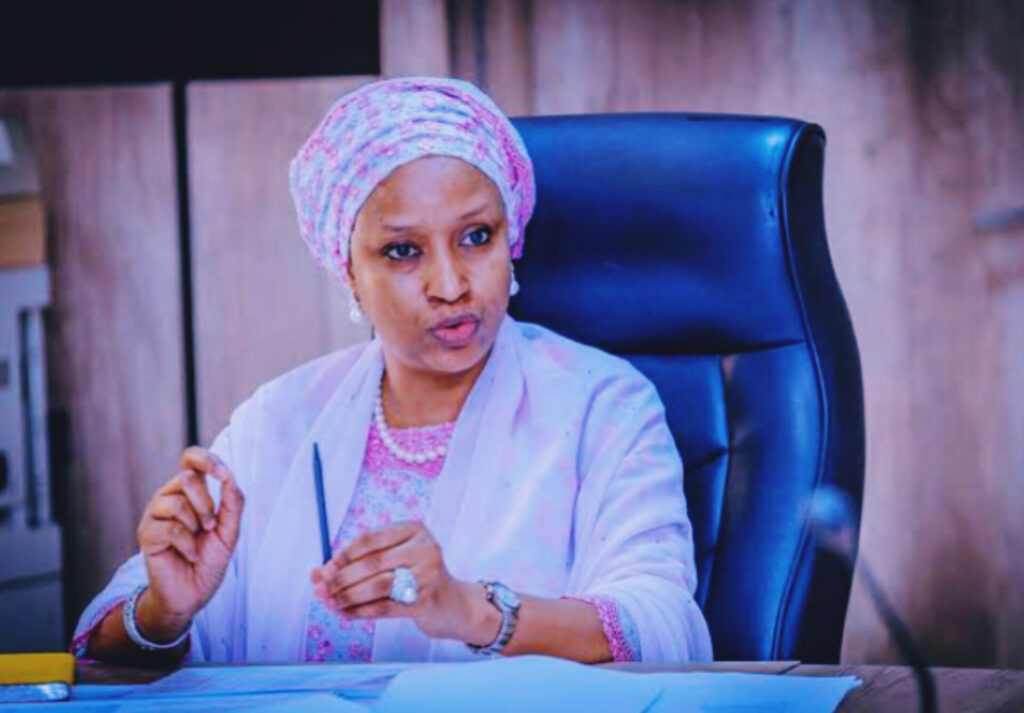 Hadiza Usman addressing participants at the 2026 Young Women’s Leadership Conference in Abuja on women empowerment and leadership inclusion.