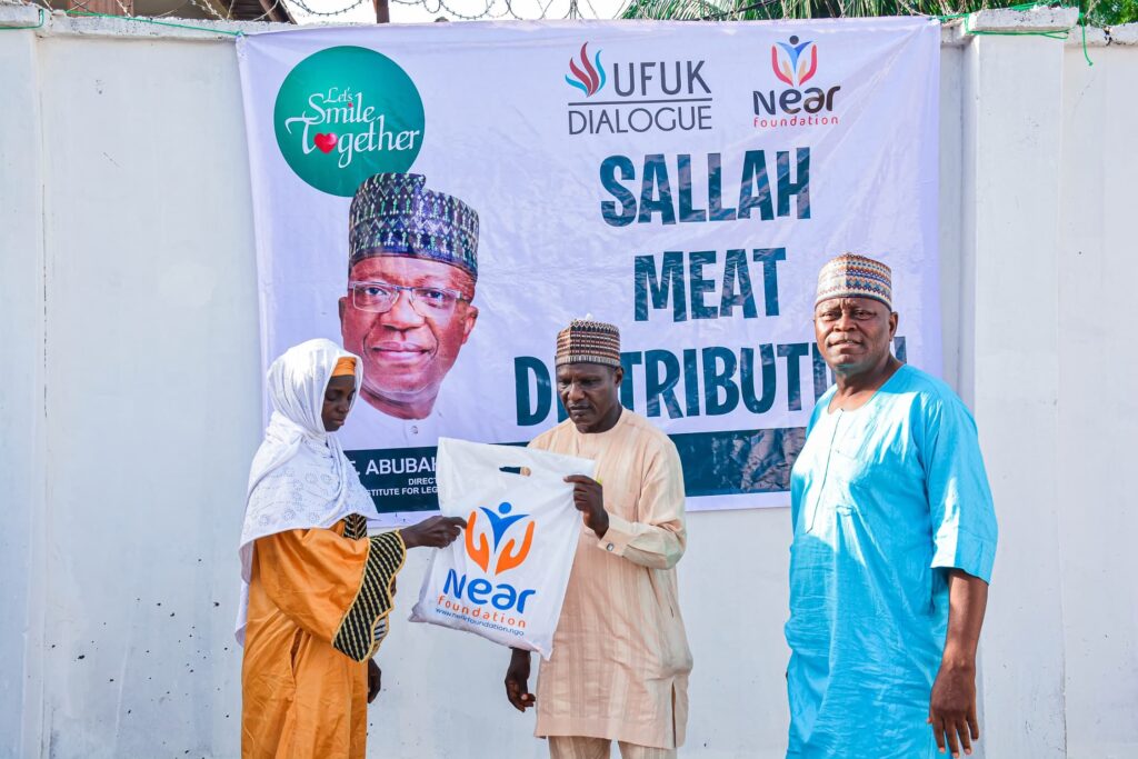 Eid-al-Adha meat distribution exercise for vulnerable residents in Ilorin as part of a welfare initiative.