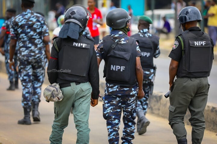 Olatunji Disu pays tribute to 17 Police Mobile Force officers killed in a Yobe State terrorist attack at a memorial parade in Abuja.