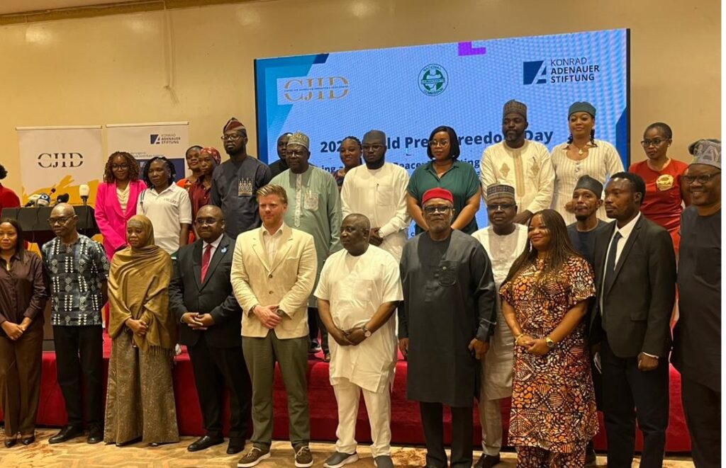 Stakeholders at the 2026 World Press Freedom Day event in Abuja discussing press freedom, journalism, and human rights in Nigeria