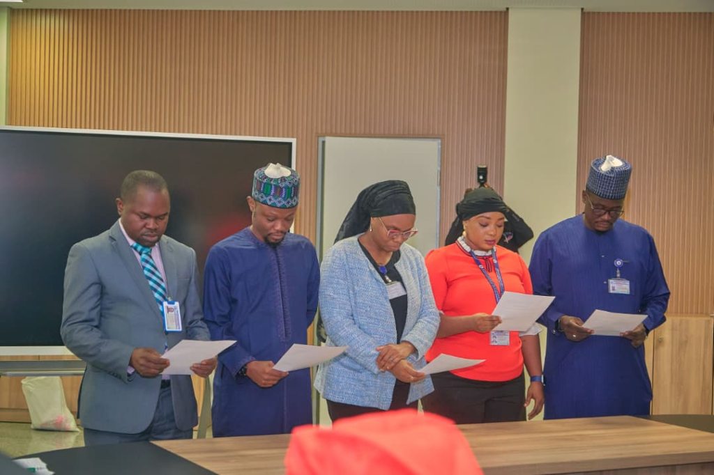 Officials at the inauguration of the NILDS Anti-Corruption and Transparency Unit in Abuja