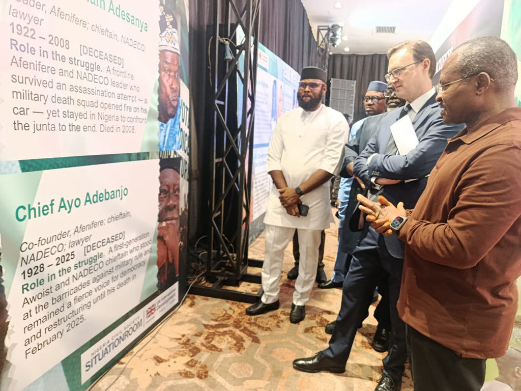 Participants at a June 12 Democracy Day dialogue discussing the state of Nigeria's democracy and democratic institutions in Abuja.