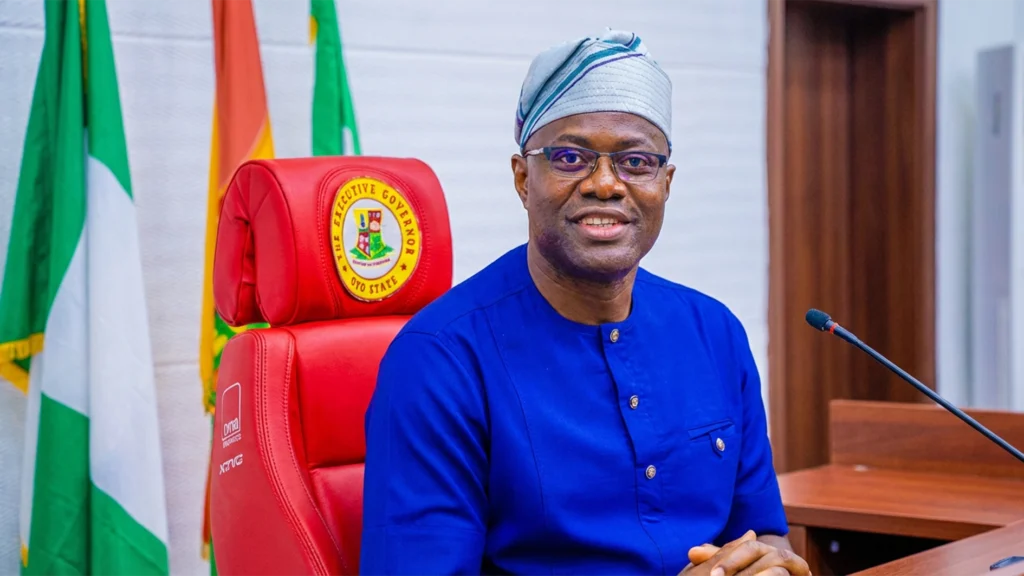 Governor Seyi Makinde addressing security concerns after approving a 16-hour curfew in 10 local government areas of Oyo State.