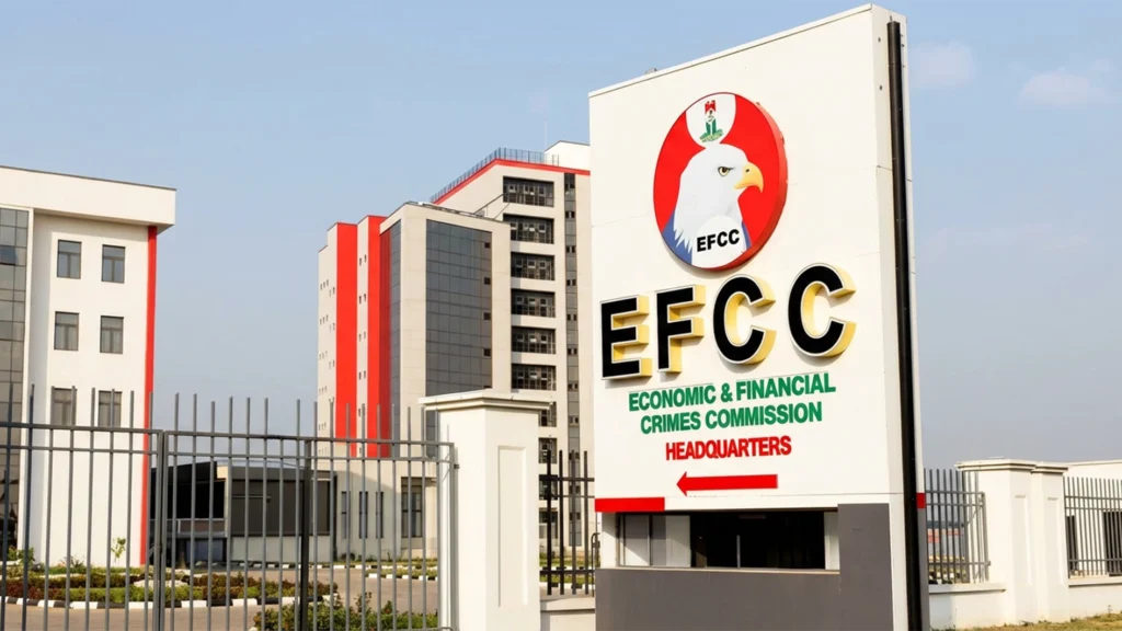 EFCC operatives investigating an alleged cross-border vehicle import fraud involving a Nigerian-American suspect