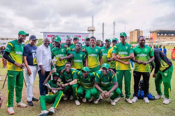 Nigeria national cricket team players preparing for the Namibia Tri-Series following the announcement of a 16-man YellowGreens squad.