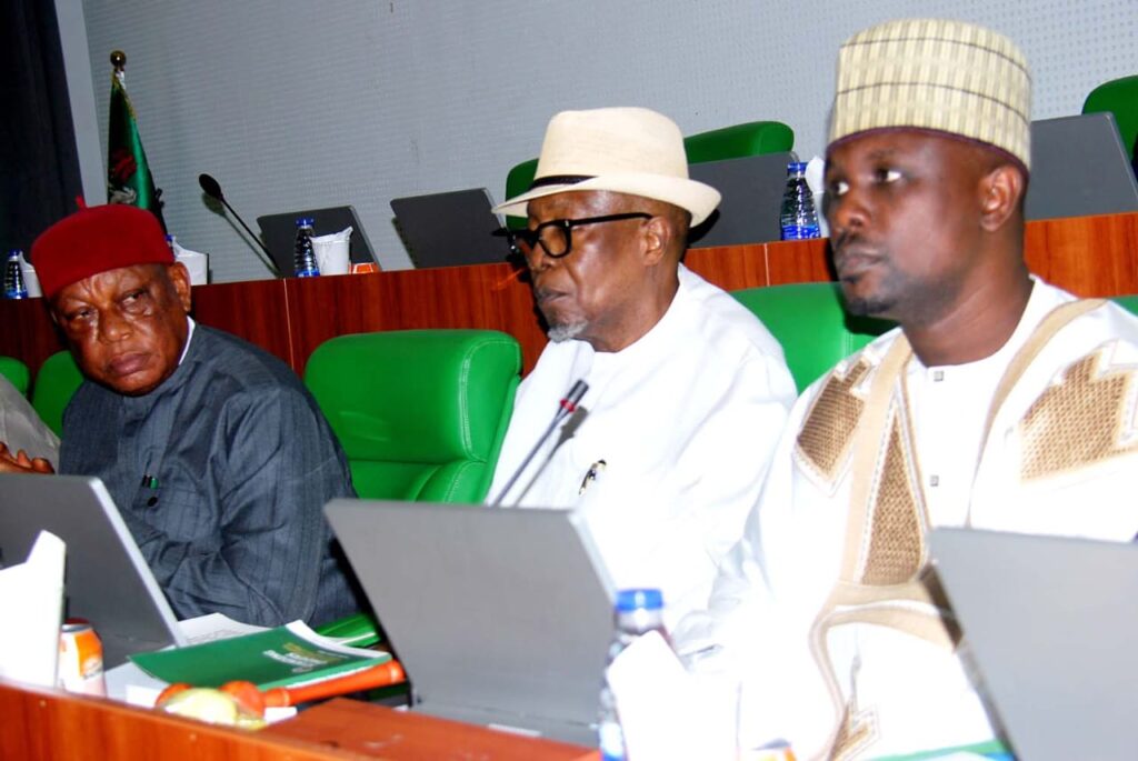 National Assembly lawmakers and security stakeholders discussing proposed security reform bills during a legislative session.