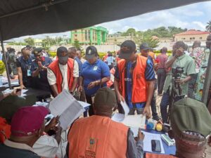 INEC officials and election materials being deployed across Ekiti State ahead of the 2026 governorship election