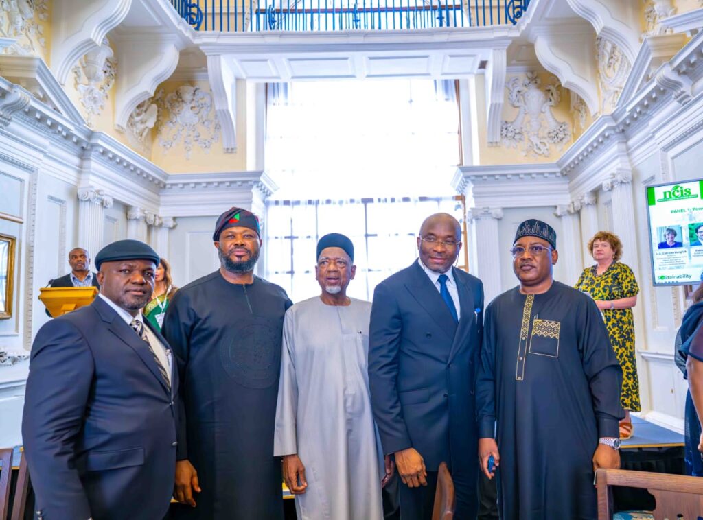 Deputy Speaker Benjamin Kalu addressing delegates at the Nigeria Climate Investment Summit during London Climate Action Week