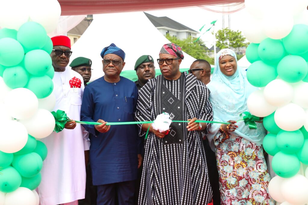 Senate President Godswill Akpabio commissions the Outer Southern Expressway (OSEX) in Abuja on behalf of President Bola Tinubu.