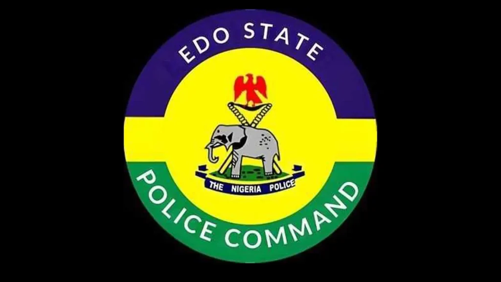 Security personnel on duty during the Edo State local government elections following a statewide movement restriction.
