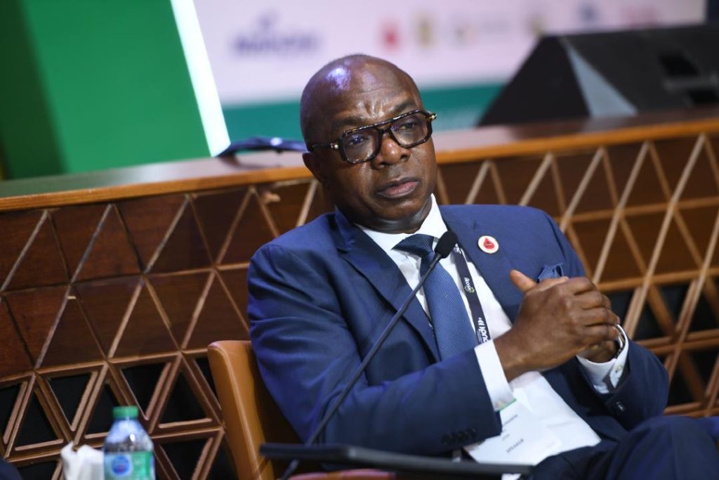 Wole Ogunsanya speaks at the Nigerian Oil and Gas Energy Week, highlighting investment and drilling challenges affecting Nigeria's crude oil production goals
