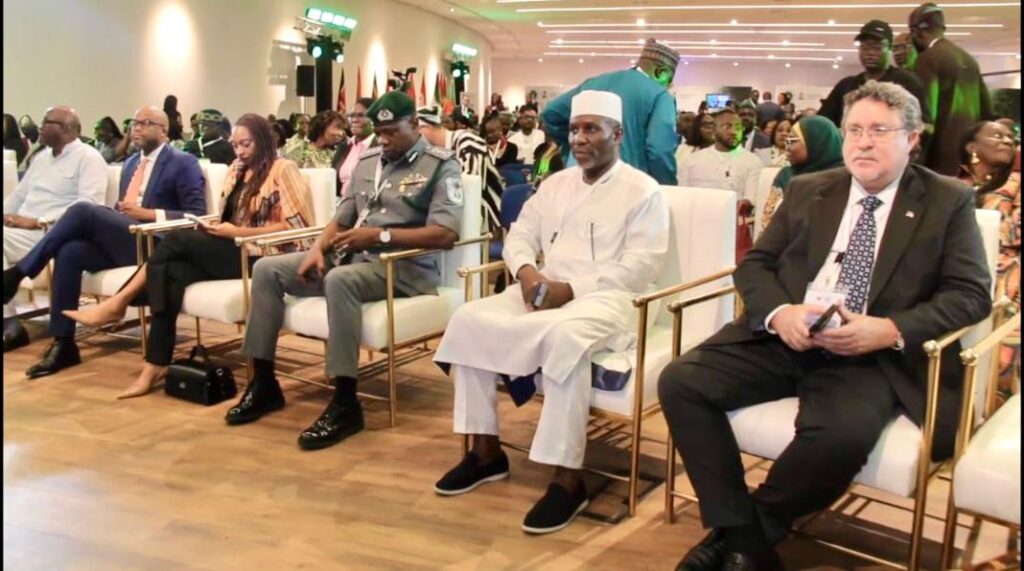 Comptroller-General of Customs Adewale Adeniyi addressing stakeholders on digital customs systems and AfCFTA implementation.
