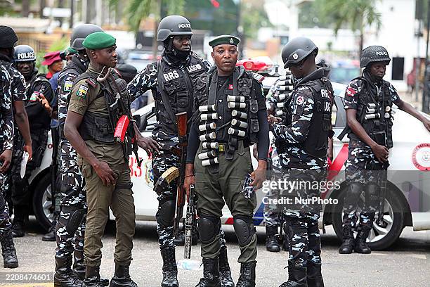 Security personnel at city gate