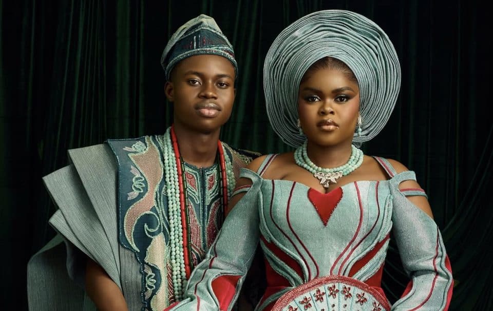 Nigerian TikTok creator Peller and his wife Jarvis