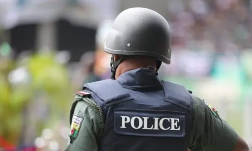 Delta Police display 10 live cartridges recovered during an operation in Agbor, Delta State