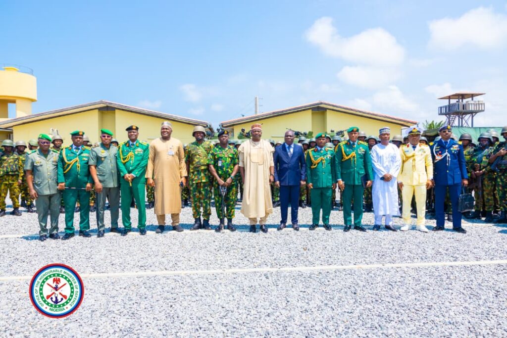 Defence Minister Christopher Musa meets Benin officials during a security cooperation visit to Cotonou.