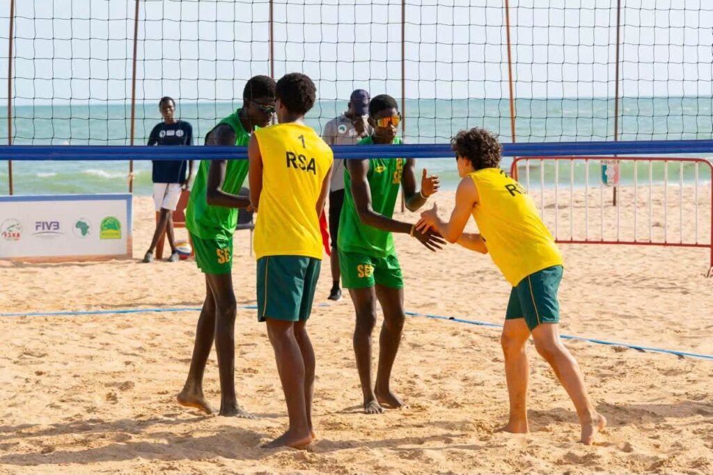U18 beach volleyball players compete at CAVB Youth Cup in Senegal