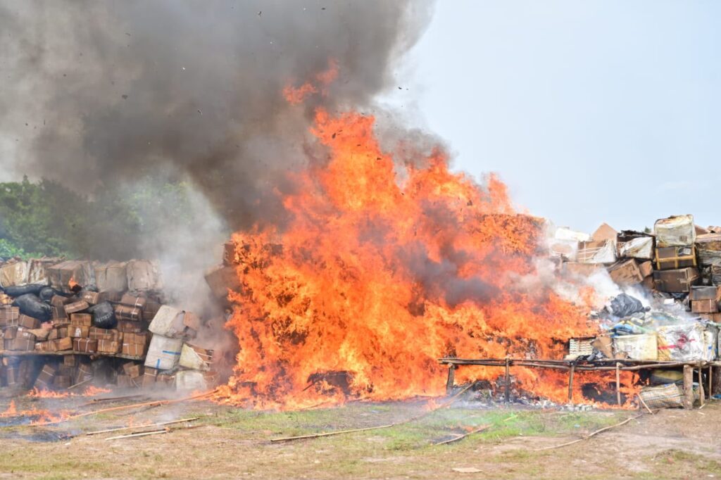 NDLEA officials destroy illicit drugs worth N301 billion in Lagos
