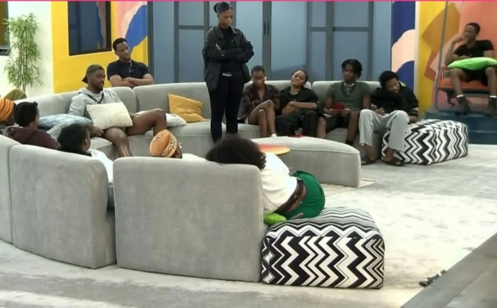 Big Brother Naija housemates during a live season of the reality TV show