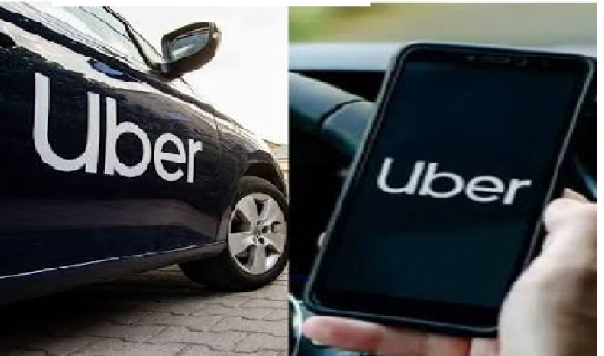 Uber ride-hailing vehicle operating in Nigeria