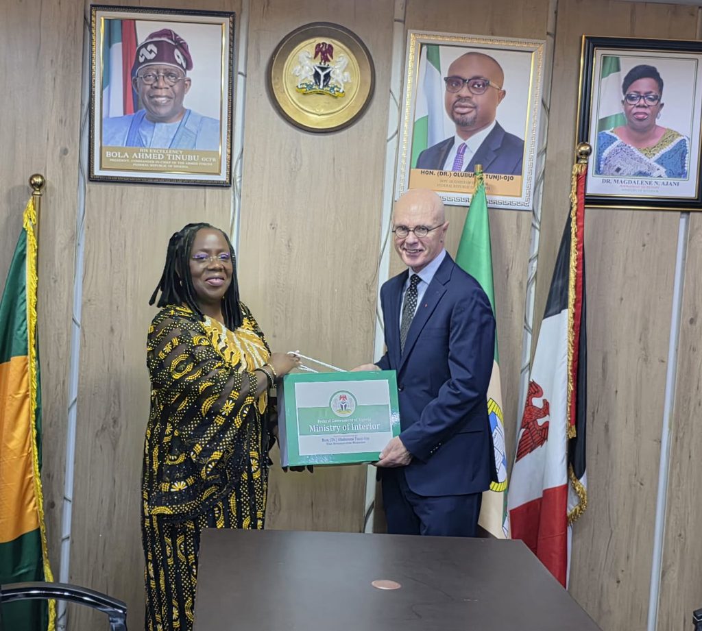 Nigerian and Canadian officials during a bilateral meeting in Abuja