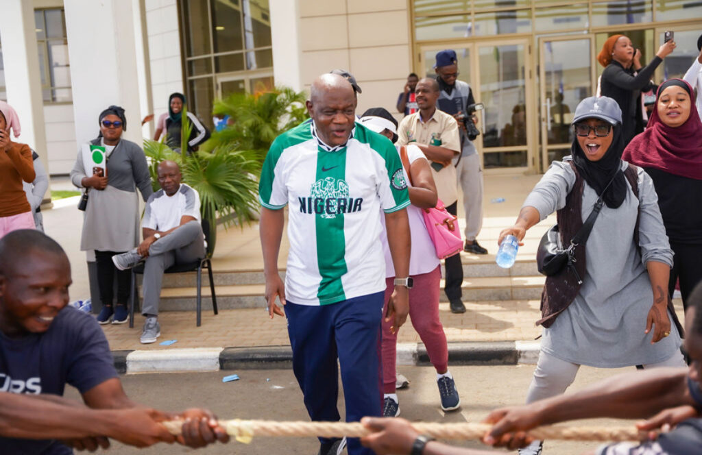 NILDS Director-General Professor Abubakar Sulaiman during the Institute’s third Social and Sports Day in Abuja.