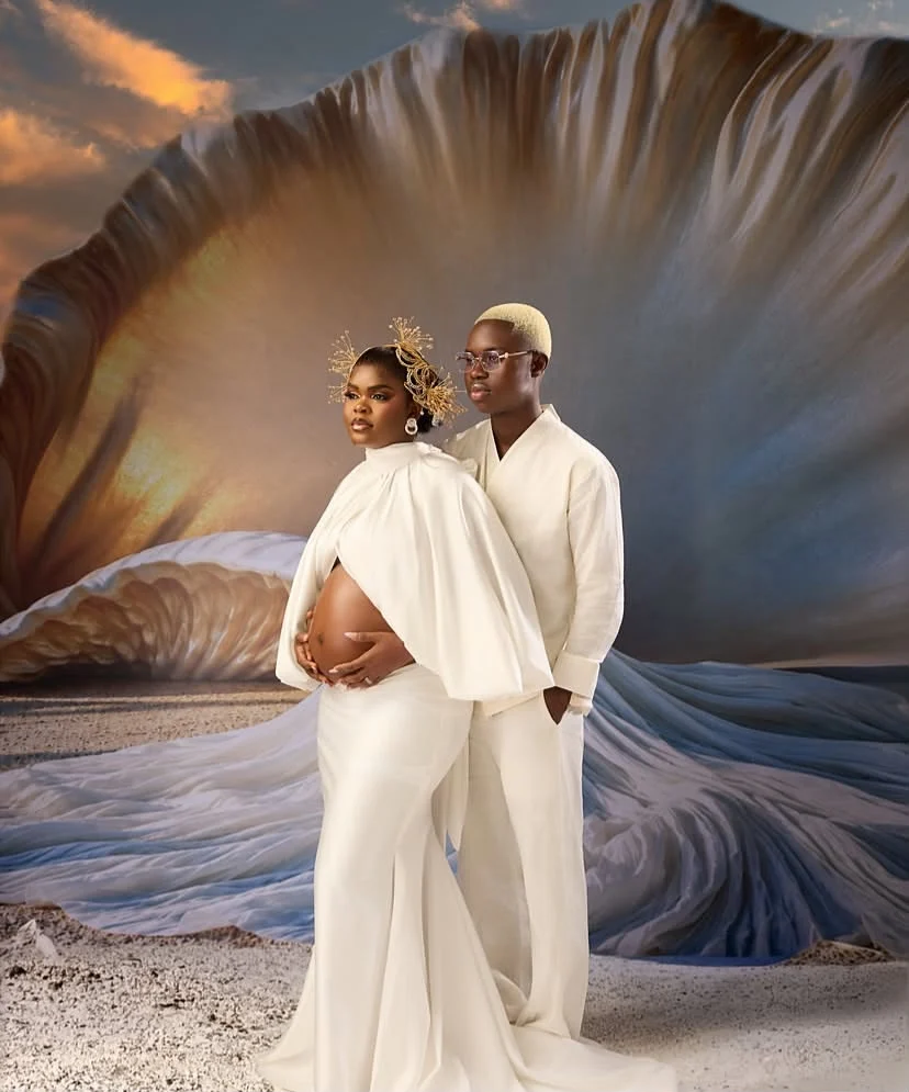 TikTok stars Peller and Jarvis announce pregnancy in a pregnancy-themed photoshoot